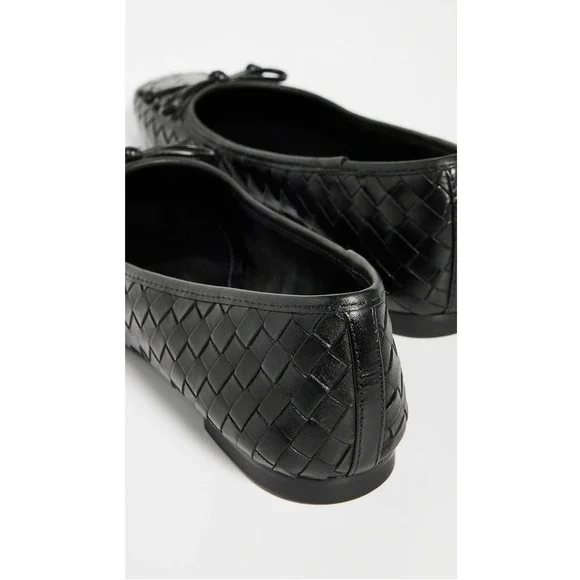 SCHUTZ New in Box Arissa Woven Ballet Square Toe Flat in Black // 6 - Picture 13 of 13